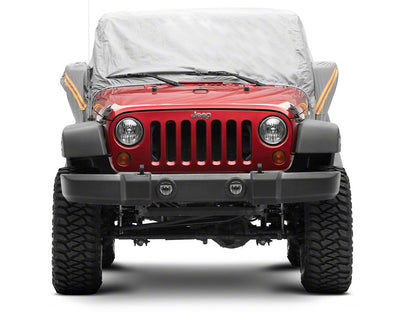RedRock 4-Layer Breathable Cab Cover; Gray (07-18 Jeep Wrangler JK 2-Door)
