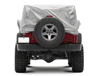 RedRock 4-Layer Breathable Cab Cover; Gray (07-18 Jeep Wrangler JK 2-Door)