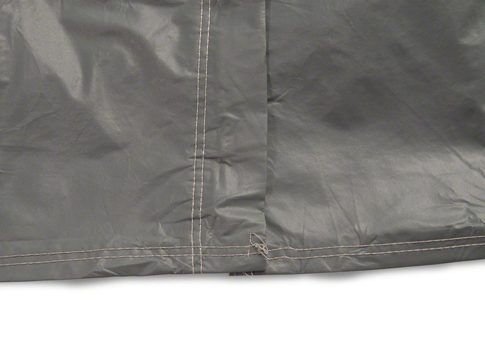 RedRock 4-Layer Breathable Full Car Cover; Gray (76-06 Jeep CJ7, Wrangler YJ & TJ, Excluding Unlimited)