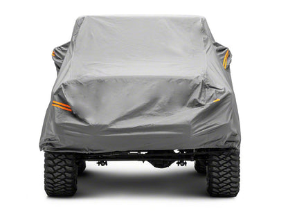 RedRock 4-Layer Breathable Full Car Cover; Gray (07-18 Jeep Wrangler JK 4-Door)