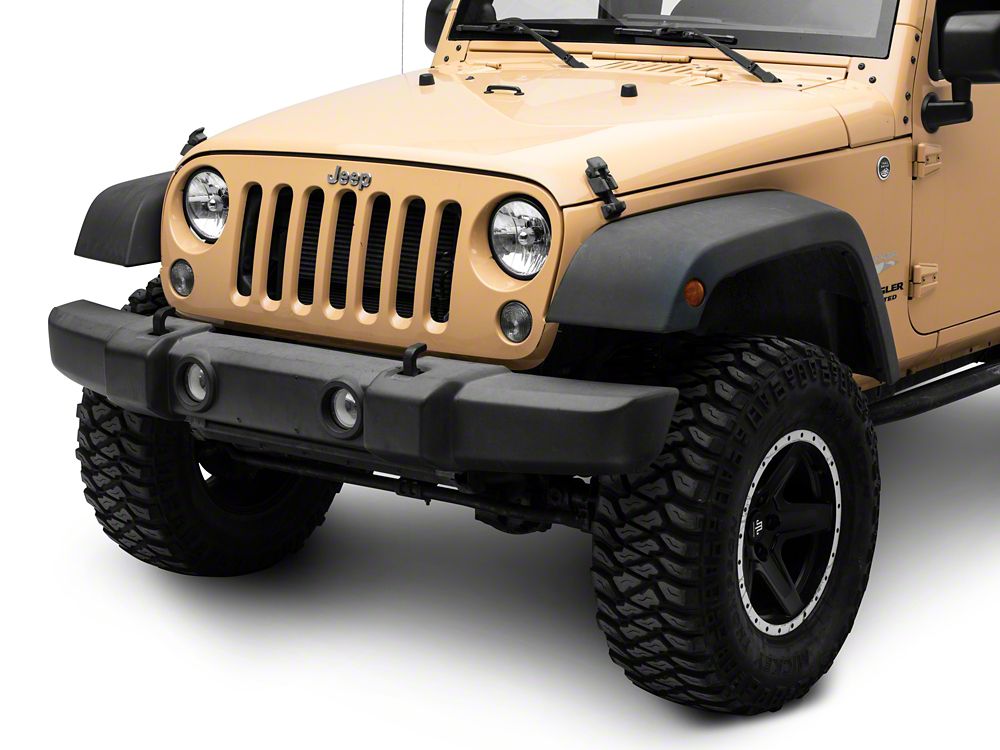RedRock Headlight Retaining Ring; Black (07-18 Jeep Wrangler JK)