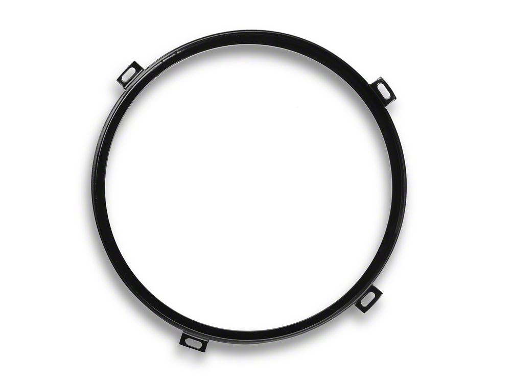 RedRock Headlight Retaining Ring; Black (07-18 Jeep Wrangler JK)