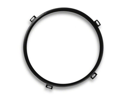 RedRock Headlight Retaining Ring; Black (07-18 Jeep Wrangler JK)