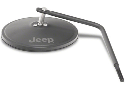Jeep Licensed by RedRock Round Adventure Mirrors with Engraved Jeep Logo (87-25 Jeep Wrangler YJ, TJ, JK & JL)