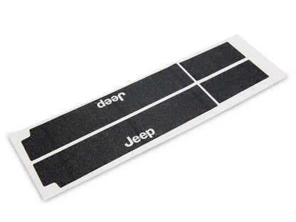 Jeep Licensed by RedRock Door Sill Body Shield Decal; White (07-18 Jeep Wrangler JK)
