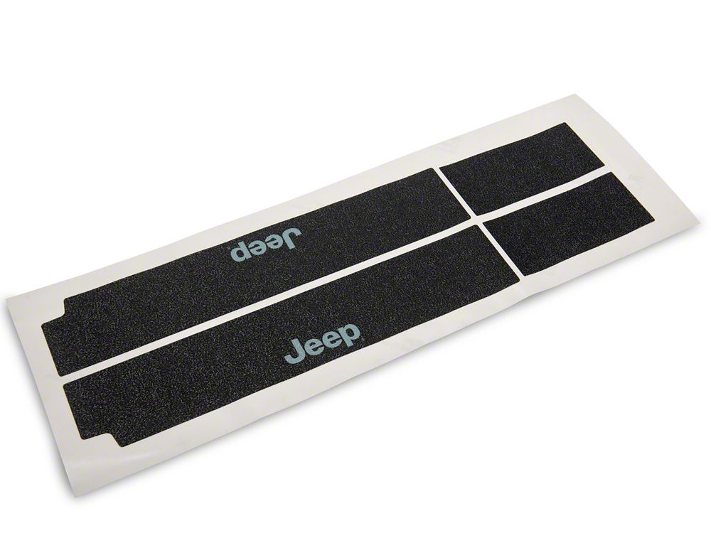 Jeep Licensed by RedRock Door Sill Body Shield Decal; Metallic (07-18 Jeep Wrangler JK)