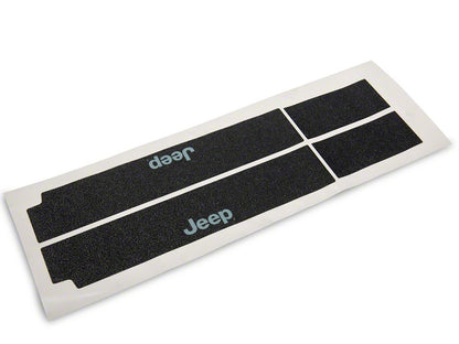 Jeep Licensed by RedRock Door Sill Body Shield Decal; Metallic (07-18 Jeep Wrangler JK)