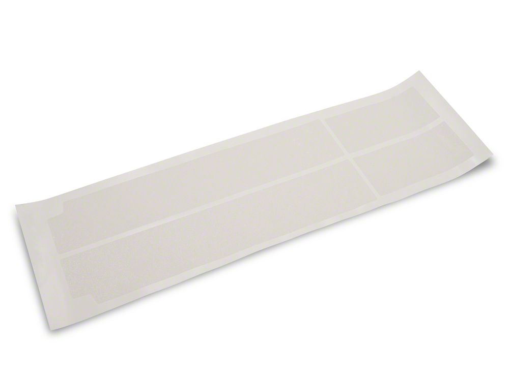 Jeep Licensed by RedRock Door Sill Body Shield Decal; Clear (07-18 Jeep Wrangler JK)
