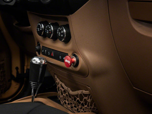 Jeep Licensed by RedRock Lighter Plug with Jeep Logo (87-25 Jeep Wrangler YJ, TJ, JK & JL)