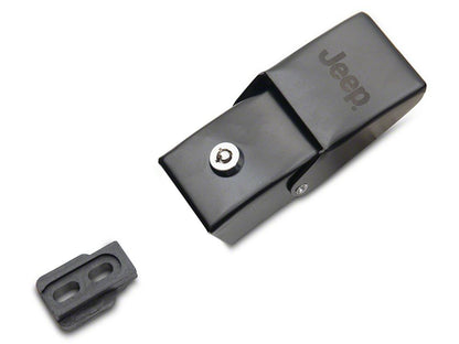 Jeep Licensed by RedRock Hood Lock Kit with Jeep Logo (07-18 Jeep Wrangler JK)