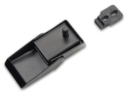 Jeep Licensed by RedRock Hood Lock Kit with Jeep Logo (07-18 Jeep Wrangler JK)