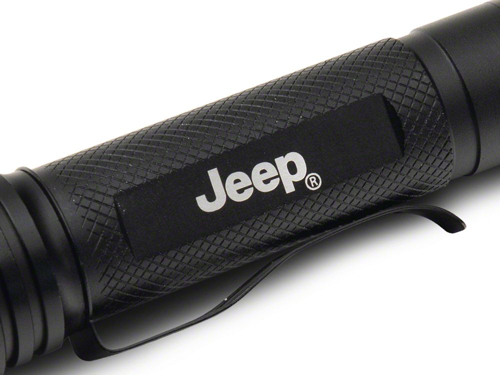 Jeep Licensed by RedRock Roll Bar Mounted Flashlight Holder with LED Flashlight (87-18 Jeep Wrangler YJ, TJ & JK)
