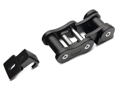 Jeep Licensed by RedRock Billet Aluminum Hood Catch Set with Jeep Logo (07-18 Jeep Wrangler JK)