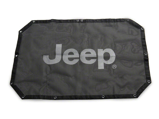 Jeep Licensed by RedRock Mesh Sun Shade with Jeep Logo (07-18 Jeep Wrangler JK)
