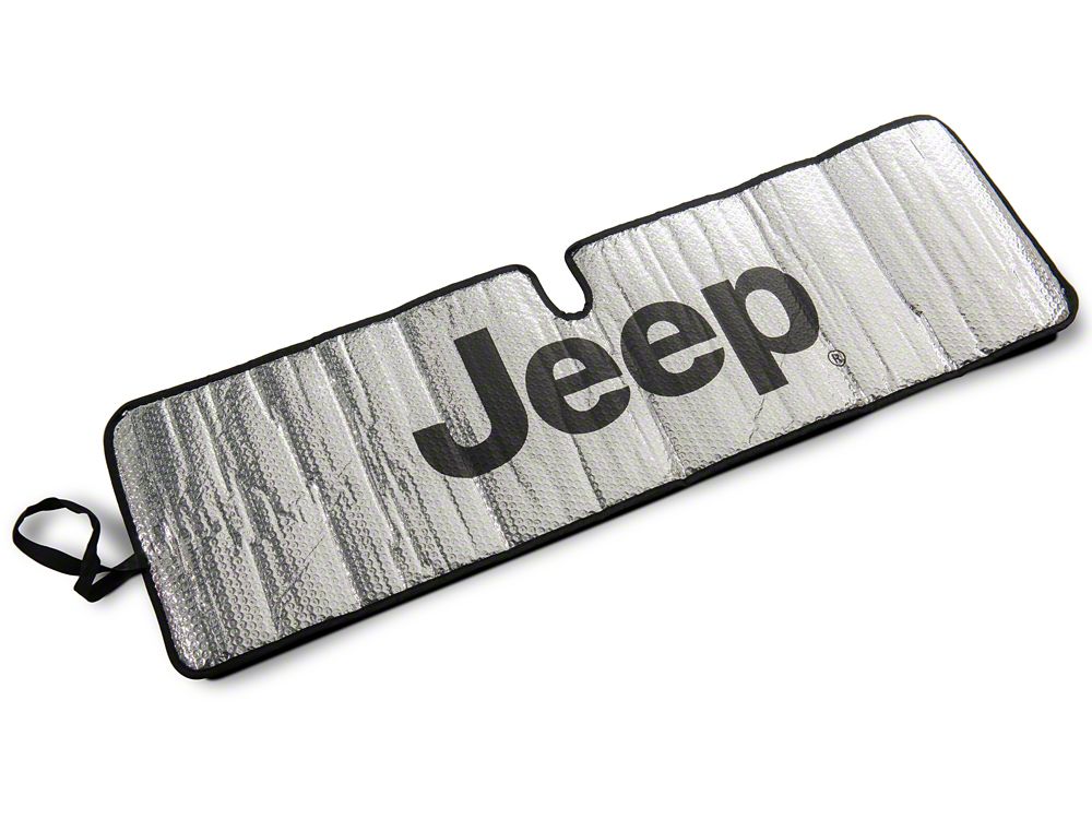 Jeep Licensed by RedRock Front Windshield Sun Shade with Jeep Logo (07-18 Jeep Wrangler JK)