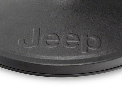 Jeep Licensed by RedRock Round Adventure Mirrors with Molded Jeep Logo (87-25 Jeep Wrangler YJ, TJ, JK & JL)