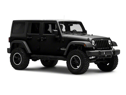 Jeep Licensed by RedRock Mountain Wrangler Unlimited Decal; Silver (87-18 Jeep Wrangler YJ, TJ & JK)