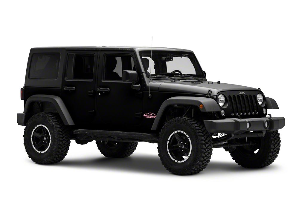 Jeep Licensed by RedRock Mountain Wrangler Unlimited Decal; Pink (87-18 Jeep Wrangler YJ, TJ & JK)
