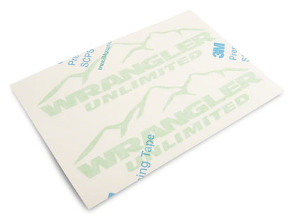 Jeep Licensed by RedRock Mountain Wrangler Unlimited Decal; Lime Green (87-18 Jeep Wrangler YJ, TJ & JK)