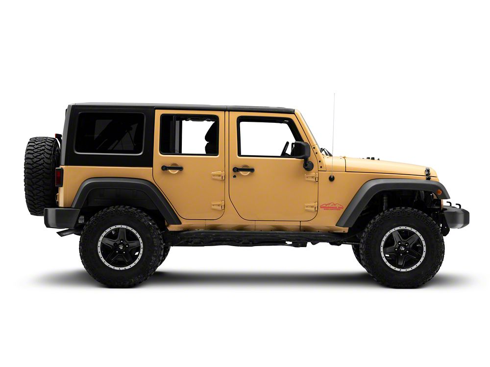 Jeep Licensed by RedRock Mountain Wrangler Unlimited Decal; Red (87-18 Jeep Wrangler YJ, TJ & JK)