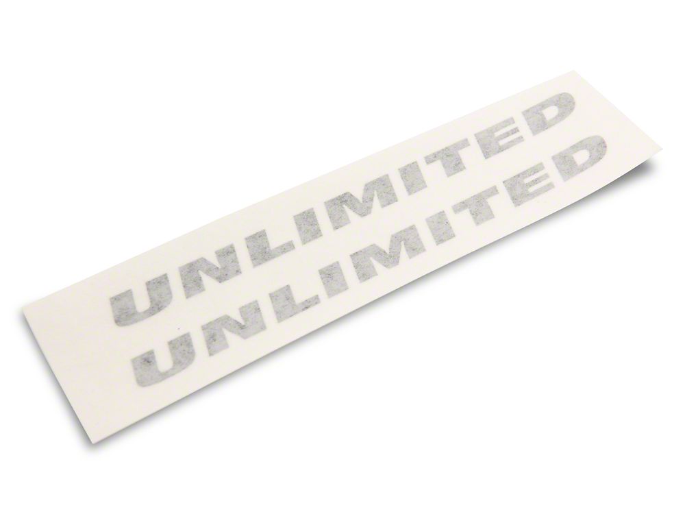 Jeep Licensed by RedRock Unlimited Side Decal; Gloss Black (87-18 Jeep Wrangler YJ, TJ & JK)