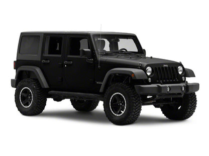 Jeep Licensed by RedRock Unlimited Side Decal; Silver (87-18 Jeep Wrangler YJ, TJ & JK)