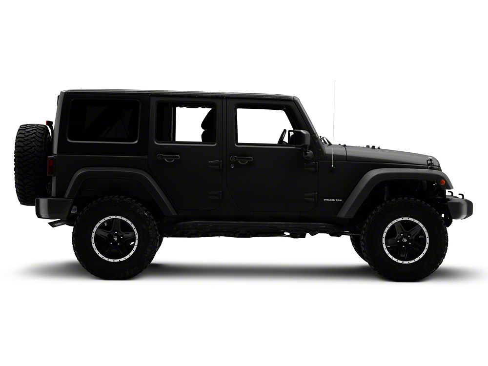Jeep Licensed by RedRock Unlimited Side Decal; Silver (87-18 Jeep Wrangler YJ, TJ & JK)