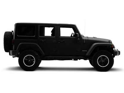 Jeep Licensed by RedRock Unlimited Side Decal; Silver (87-18 Jeep Wrangler YJ, TJ & JK)