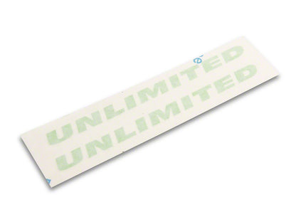 Jeep Licensed by RedRock Unlimited Side Decal; Lime Green (87-18 Jeep Wrangler YJ, TJ & JK)