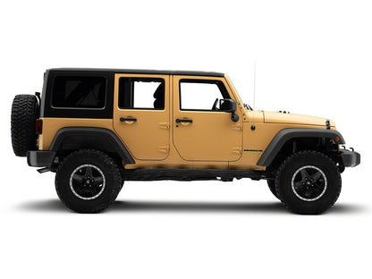 Jeep Licensed by RedRock Unlimited Side Decal; Lime Green (87-18 Jeep Wrangler YJ, TJ & JK)