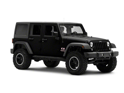 Jeep Licensed by RedRock X Logo with Wrangler Unlimited Decal; Pink (87-18 Jeep Wrangler YJ, TJ & JK)
