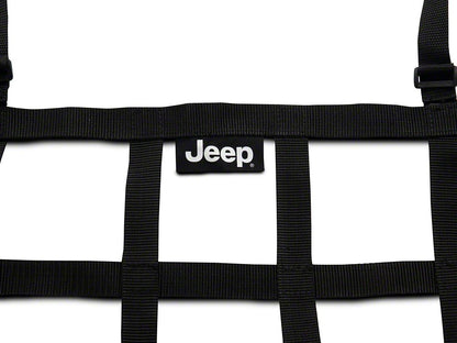 Jeep Licensed by RedRock Rear Seat Cargo Net/Pet Divider with Jeep Logo (07-18 Jeep Wrangler JK 4-Door)