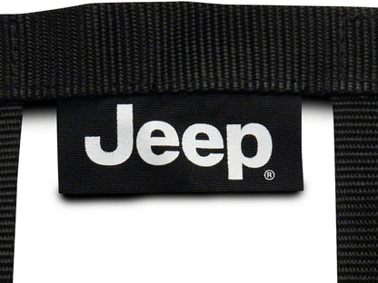Jeep Licensed by RedRock Rear Seat Cargo Net/Pet Divider with Jeep Logo (07-18 Jeep Wrangler JK 4-Door)