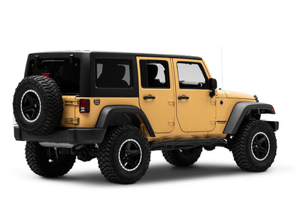 Jeep Licensed by RedRock Go Topless Jeep Decal; Matte Black (87-18 Jeep Wrangler YJ, TJ & JK)