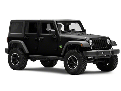 Jeep Licensed by RedRock Go Topless Jeep Decal; Lime Green (87-18 Jeep Wrangler YJ, TJ & JK)