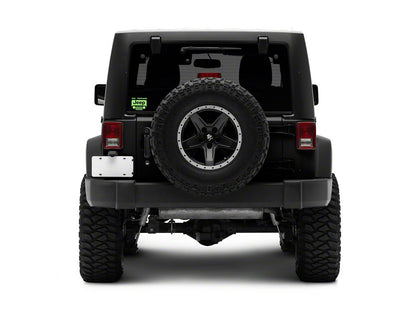 Jeep Licensed by RedRock Go Topless Jeep Decal; Lime Green (87-18 Jeep Wrangler YJ, TJ & JK)