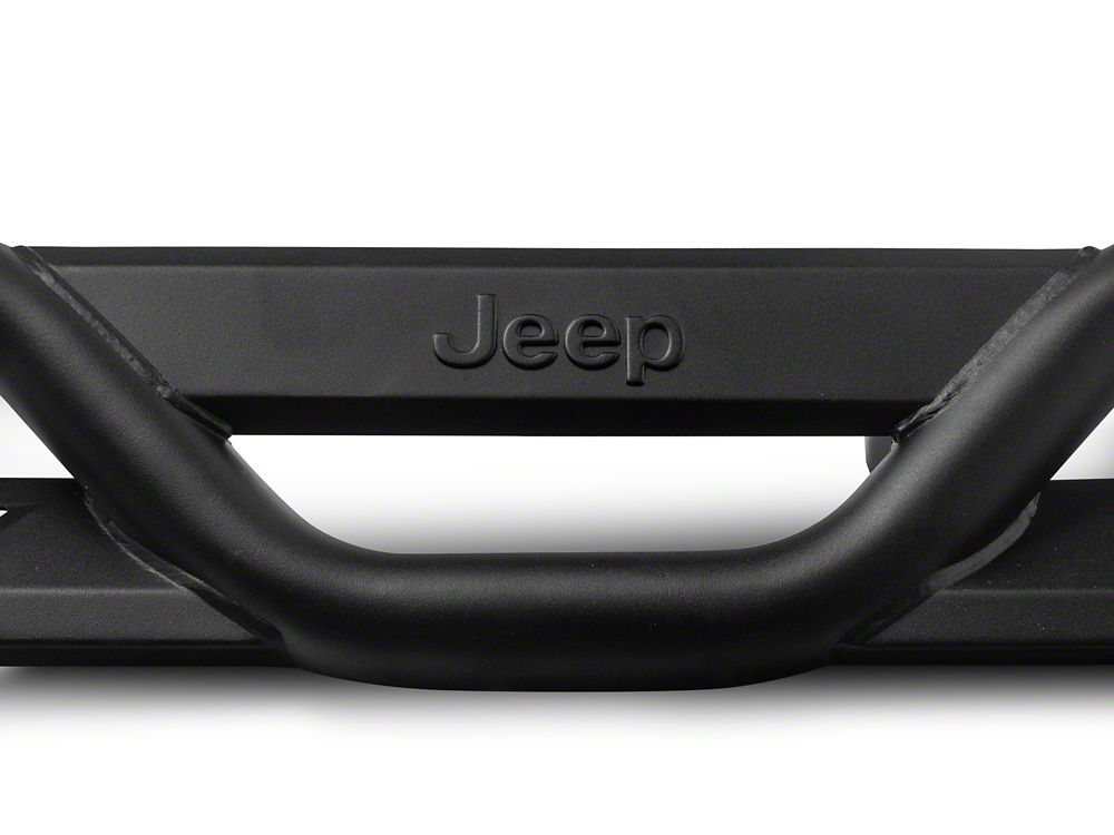 Jeep Licensed by RedRock HD Drop Side Step Bars with Jeep Logo (07-18 Jeep Wrangler JK 4-Door)
