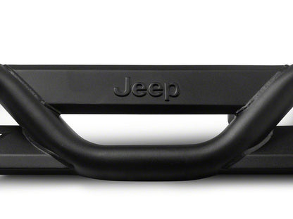 Jeep Licensed by RedRock HD Drop Side Step Bars with Jeep Logo (07-18 Jeep Wrangler JK 4-Door)