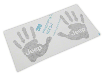 Jeep Licensed by RedRock Jeep Wave Decal; Gloss Black (87-18 Jeep Wrangler YJ, TJ & JK)