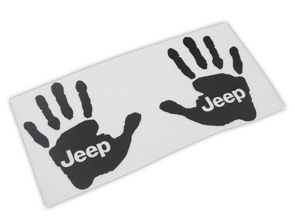Jeep Licensed by RedRock Jeep Wave Decal; Gloss Black (87-18 Jeep Wrangler YJ, TJ & JK)
