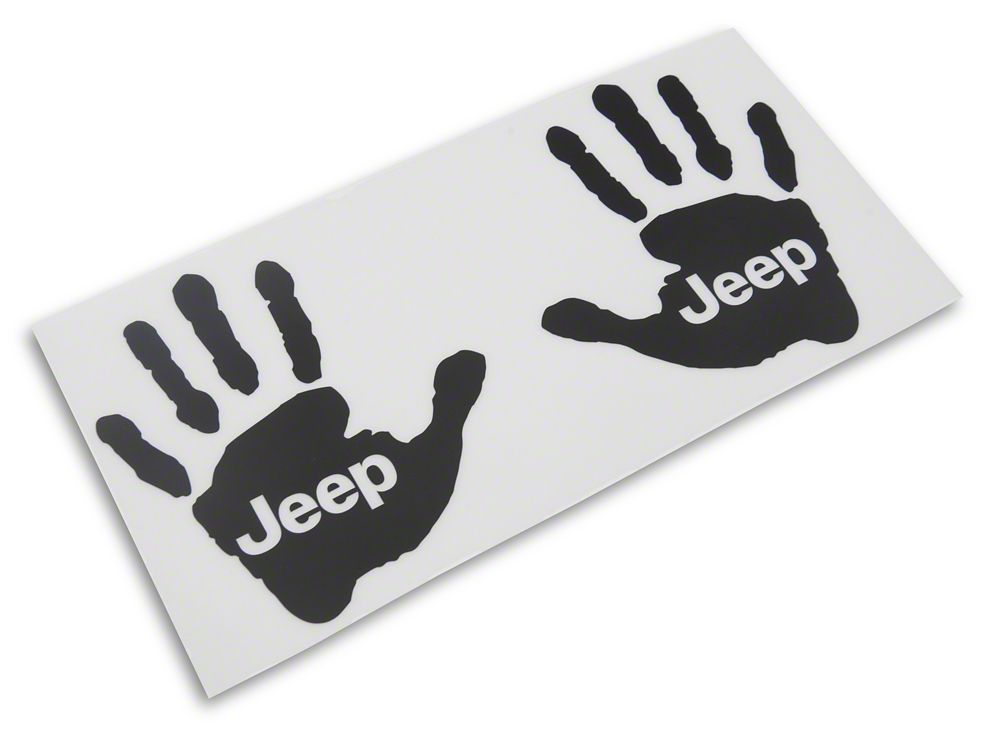 Jeep Licensed by RedRock Jeep Wave Decal; Matte Black (87-18 Jeep Wrangler YJ, TJ & JK)