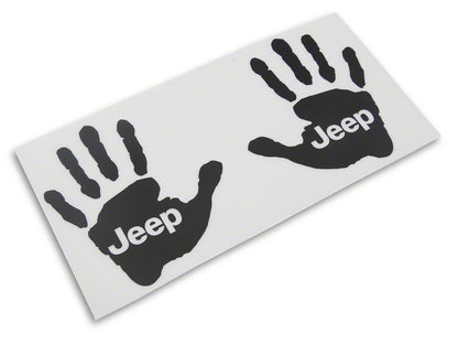 Jeep Licensed by RedRock Jeep Wave Decal; Matte Black (87-18 Jeep Wrangler YJ, TJ & JK)