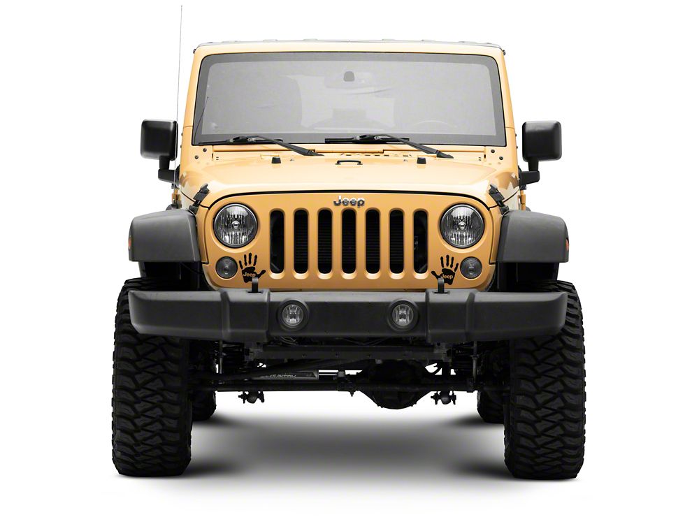 Jeep Licensed by RedRock Jeep Wave Decal; Matte Black (87-18 Jeep Wrangler YJ, TJ & JK)
