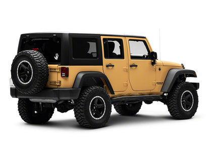 Jeep Licensed by RedRock Jeep Wave Decal; White (87-18 Jeep Wrangler YJ, TJ & JK)