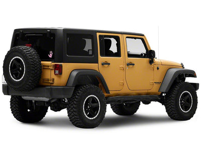 Jeep Licensed by RedRock Jeep Wave Decal; Pink (87-18 Jeep Wrangler YJ, TJ & JK)