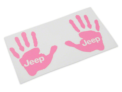 Jeep Licensed by RedRock Jeep Wave Decal; Pink (87-18 Jeep Wrangler YJ, TJ & JK)