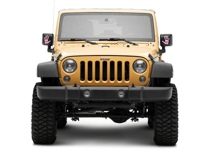 Jeep Licensed by RedRock Jeep Wave Decal; Pink (87-18 Jeep Wrangler YJ, TJ & JK)