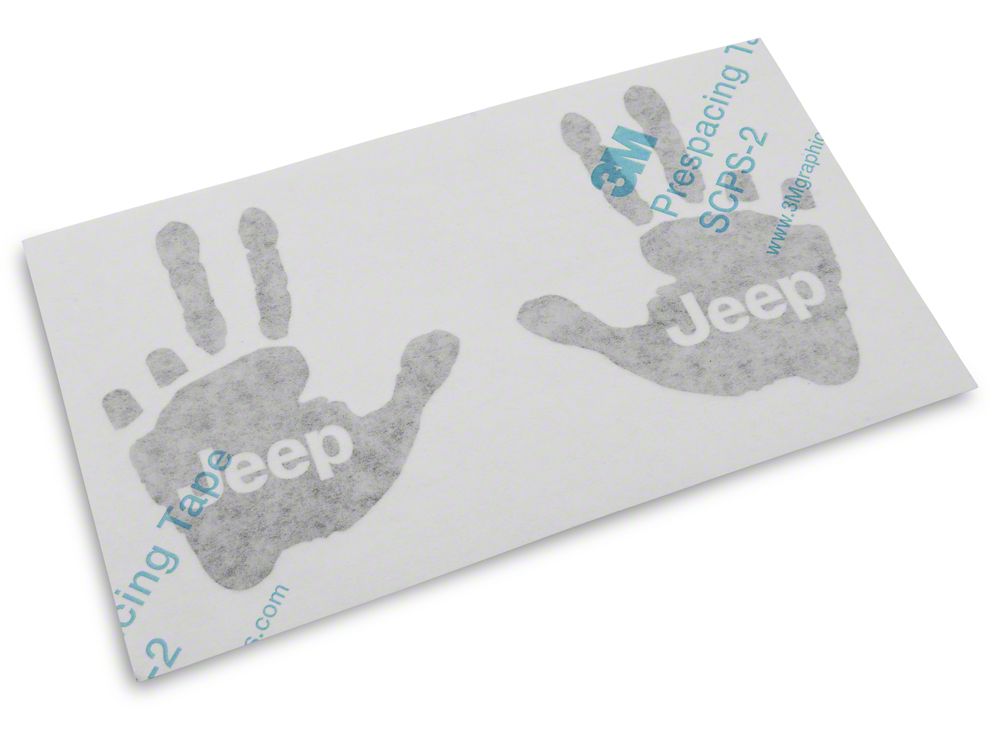 Jeep Licensed by RedRock Jeep Peace Decal; Matte Black (87-18 Jeep Wrangler YJ, TJ & JK)