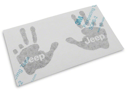 Jeep Licensed by RedRock Jeep Peace Decal; Matte Black (87-18 Jeep Wrangler YJ, TJ & JK)