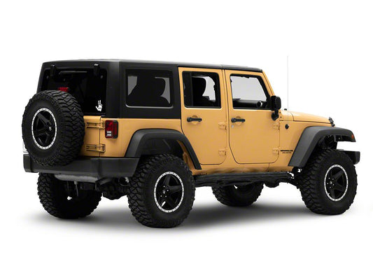 Jeep Licensed by RedRock Jeep Peace Decal; White (87-18 Jeep Wrangler YJ, TJ & JK)